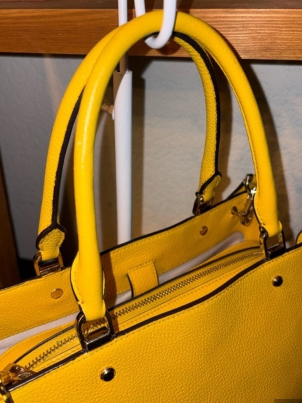 kate spade Yellow Leather Satchel Tote - Picture 3 of 8